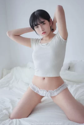 La «Ropa de algodón blanca» de Sonson tiene una cintura delgada y atractiva que es muy llamativa (47 fotos)